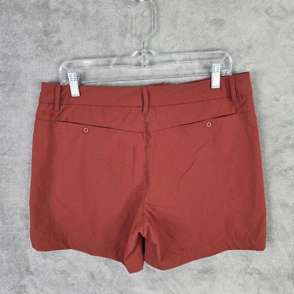Womens Willit Orange Athletic Shorts 5" Inseam Outdoor Hiking Nylon Stretch 12 - Picture 6 of 11